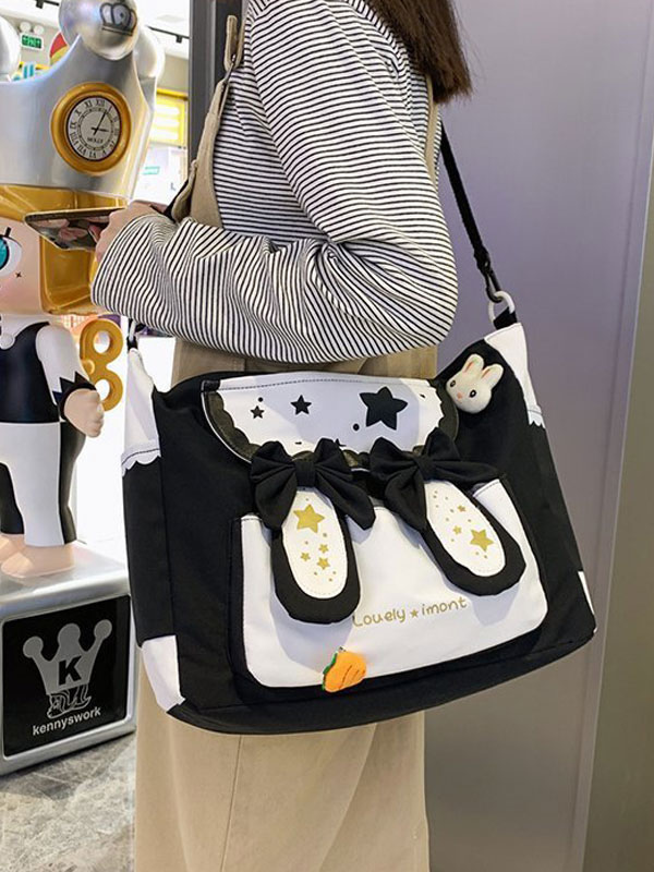 Costumes Lolita | Sweet Lolita Bag Black Polyester Polyester Cross-body Bag Lolita Accessories - UE00395