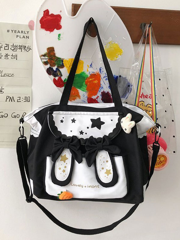 Costumes Lolita | Sweet Lolita Bag Black Polyester Polyester Cross-body Bag Lolita Accessories - UE00395