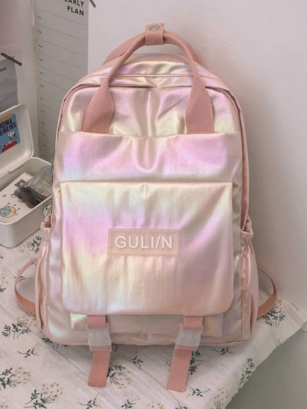 aesthetic pink backpack