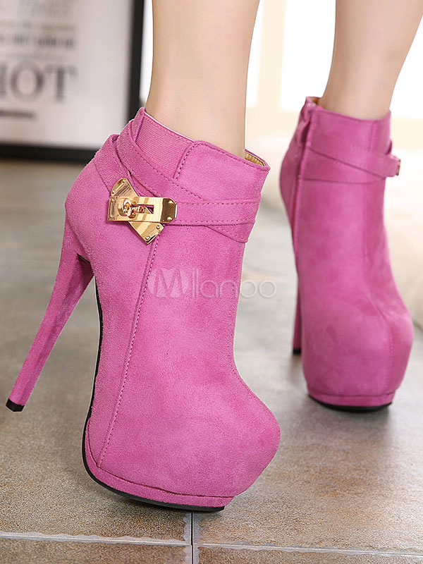 pink thigh high heels