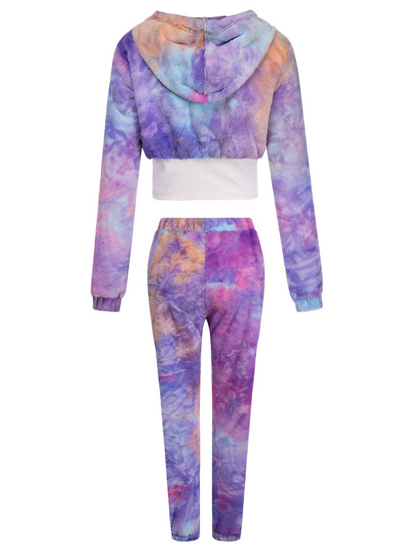 Conjuntos de dos piezas de color rosa para mujer, traje de manga larga de  invierno de camuflaje de poliéster para mujer - Milanoo.com