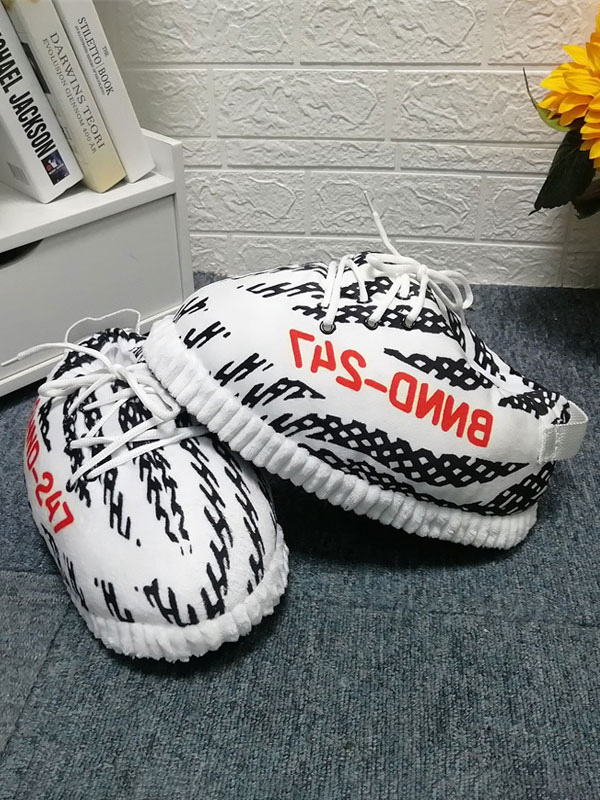 yeezy slippers white