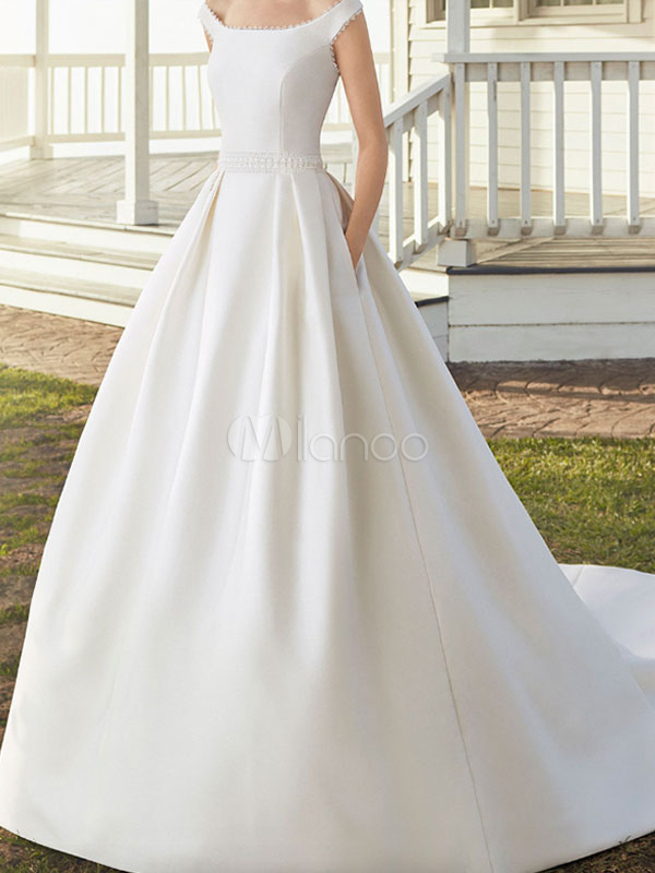 vestido de noiva decote quadrado
