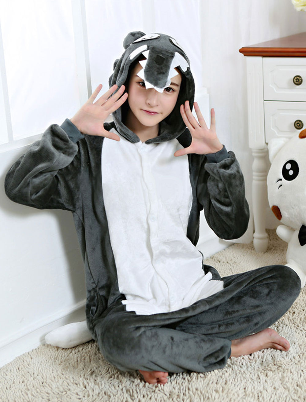 Disfraz Halloween Disfraz de Kigurumi Adulto de gris oscuro Lobo para Mardi estilo unisex para adultos Halloween Carnaval Halloween - Costumeslive.com