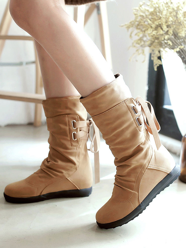 flat lace up womens boots