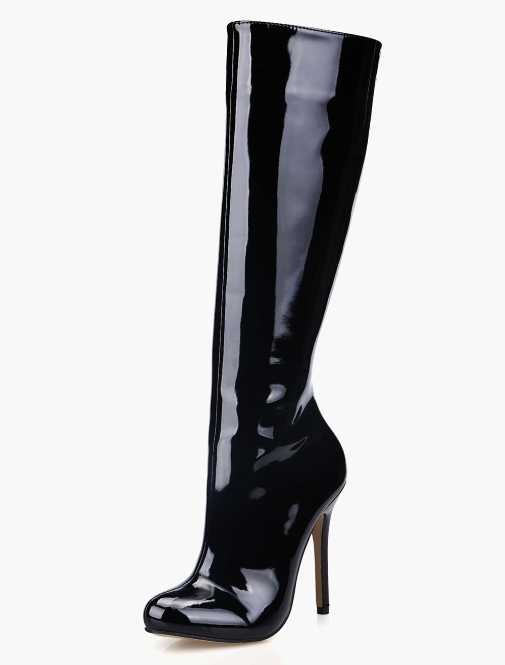 knee high leather winter boots