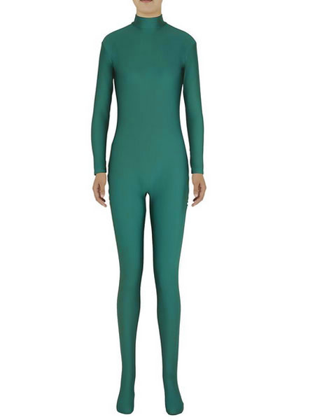 Dark Green Morph Suit Adults Bodysuit Lycra Spandex Catsuit for Women ...
