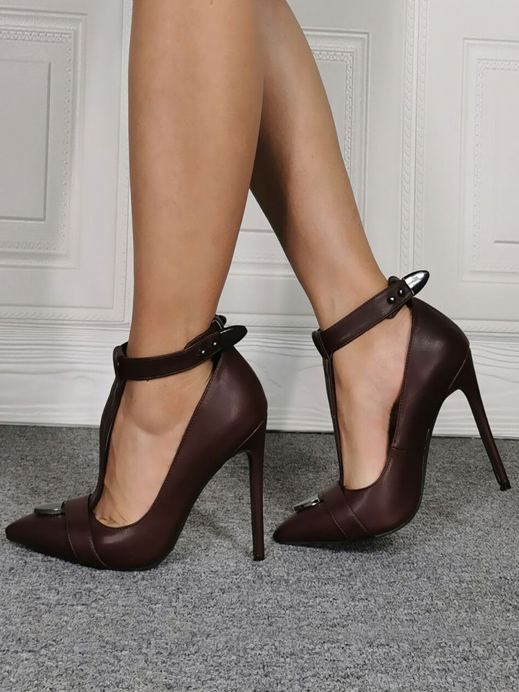 tan ankle strap heels