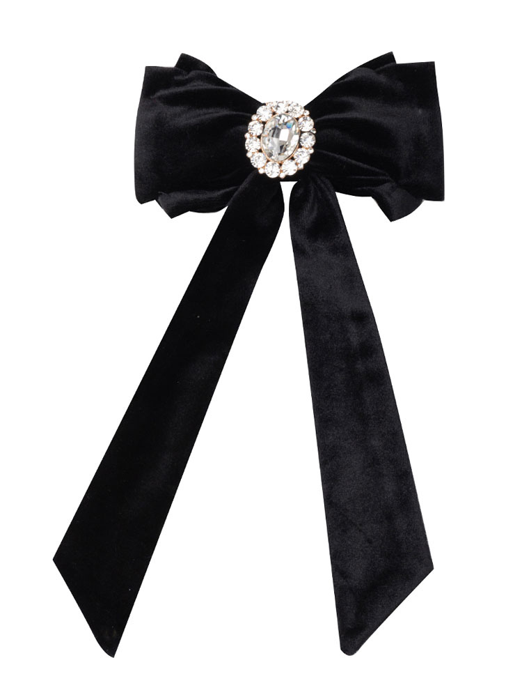 Sweet Lolita OP Dress 4-Piece Set Beaded Bows Black Long Sleeves Lolita ...
