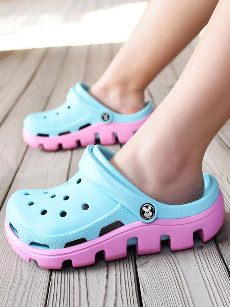 Sandales Synthétique Crocs™ en coloris Bleu Femme Chaussures Chaussures plates Sandales plates 
