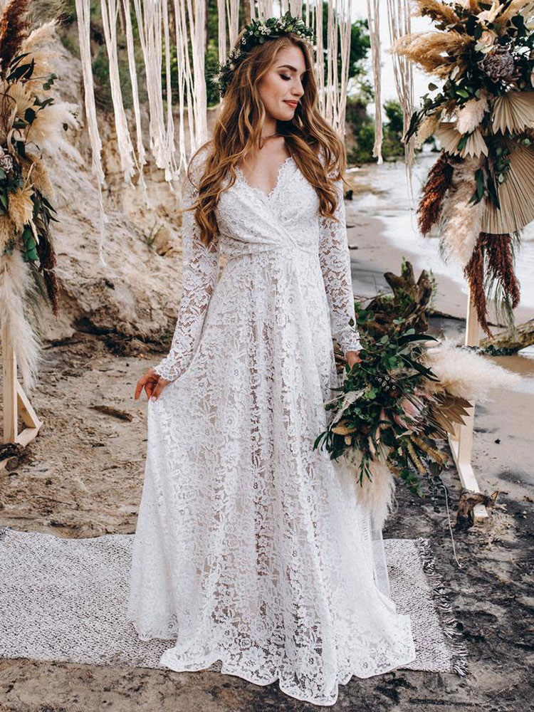 Ivory Lace Wedding Dresses