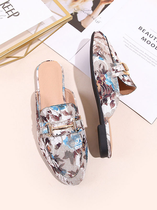 blue mules flat