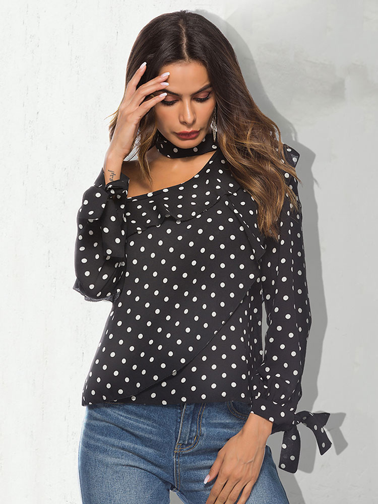 T-shirt Estiva Donna A Maniche Corte Con Volant E Stampa Floreale - Scollo Quadrato, Taglie S M L, Colore Blu