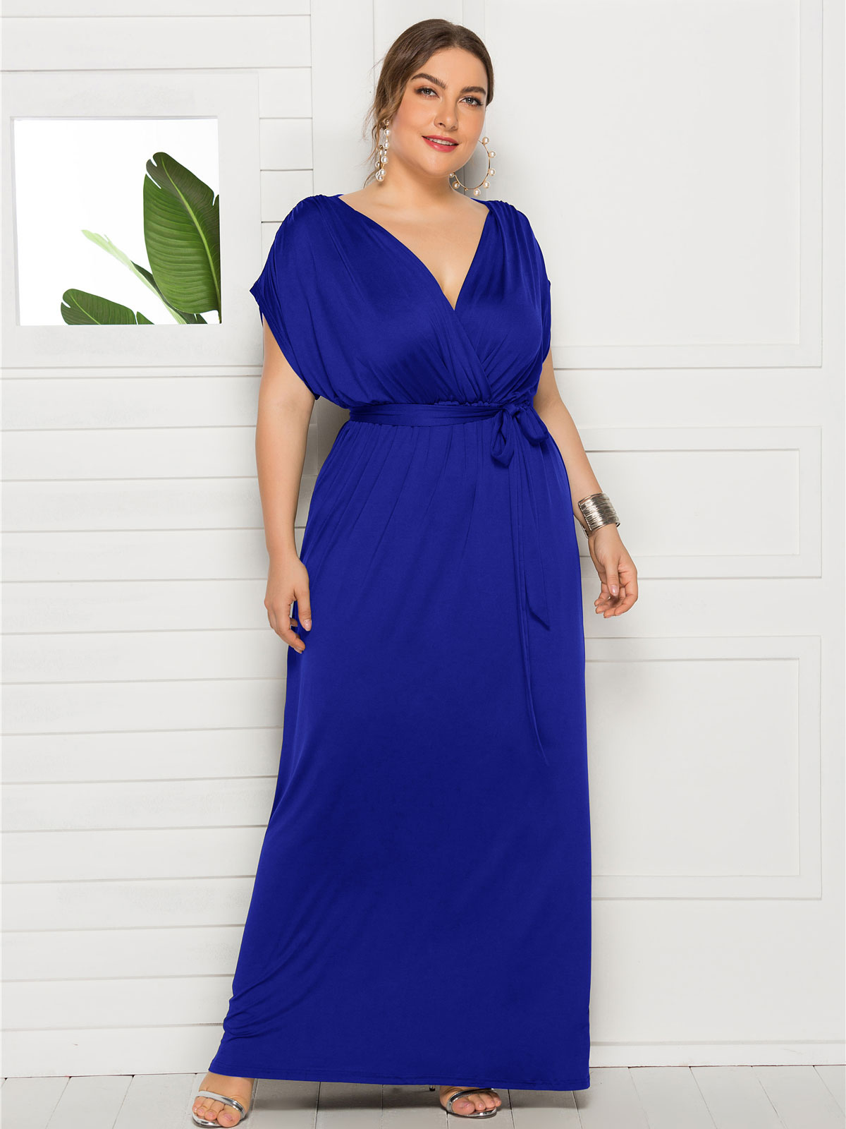 Size Maxi Dress For Women Royal Blue ...