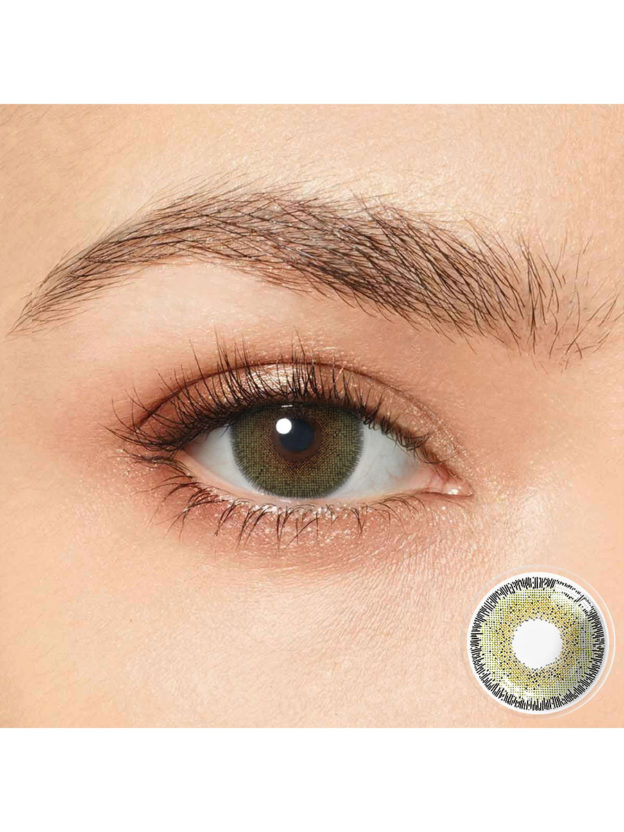 Lentes de contacto de colores Lentes de contacto con lentes de círculo de  prescripción en línea Contactos de colores Maquillaje de ojos Color de  belleza Contactos Verde amarillo - Costumeslive.com