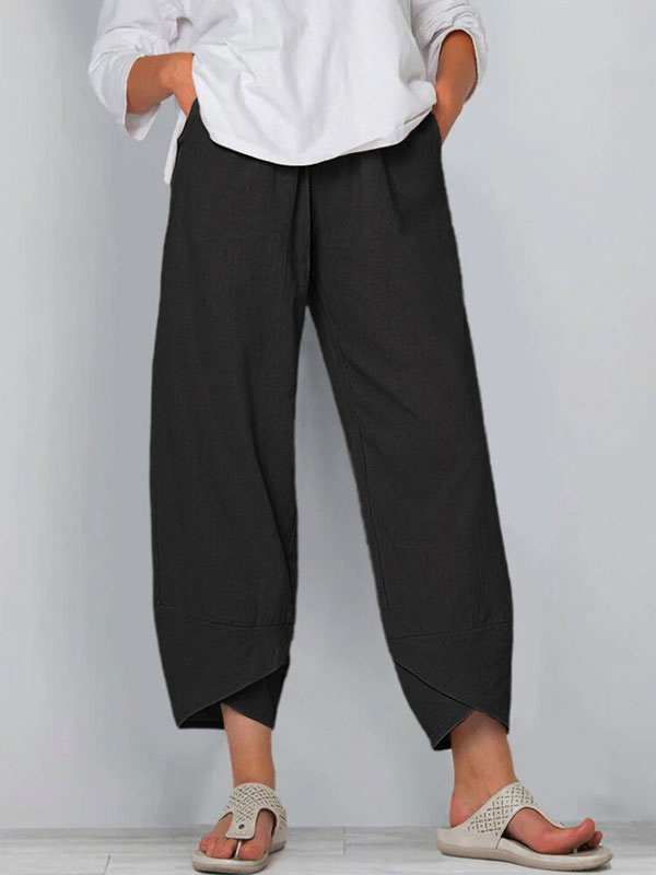 Pantaloni per uomo Pantaloni casual da uomo bordeaux larghi - Milanoo.com