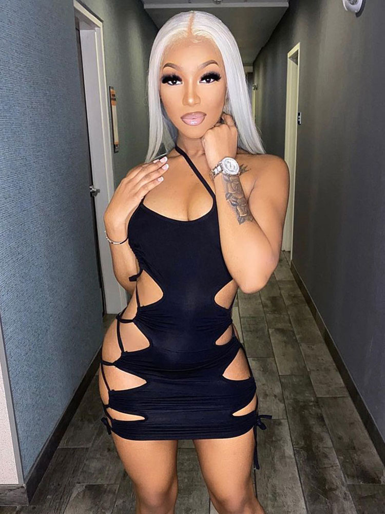 sexy cut out club dresses