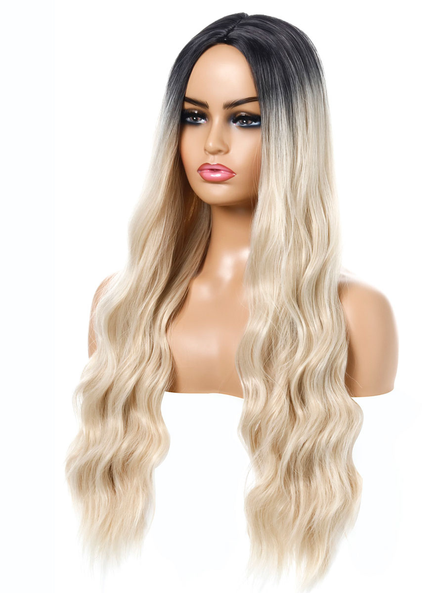 Women's Clothing Accessories | Women Long Wig Silver Curly Heat-Resistant Fiber Chic Tousled Long Synthetic Wigs - EN06575