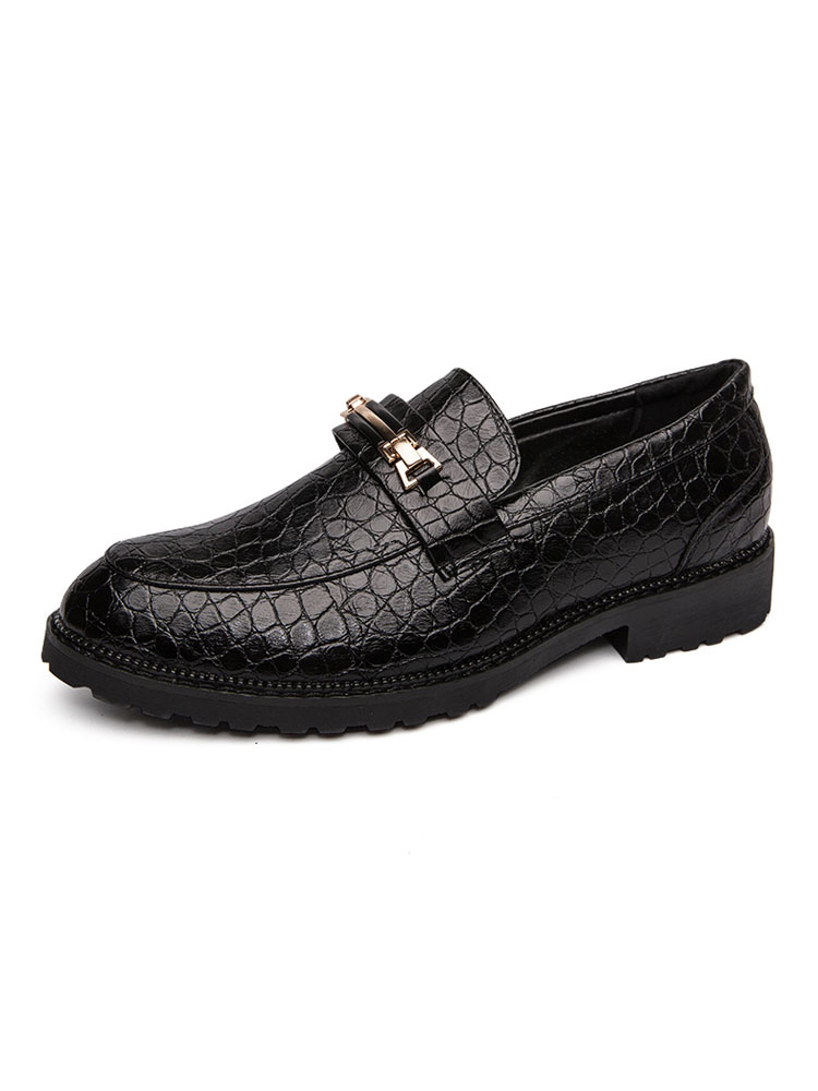 Shoes Men's Shoes | Men Wedding Dress Shoes Stylish Round Toe Monk Strap Slip-On PU Leather Shoes - OC40875