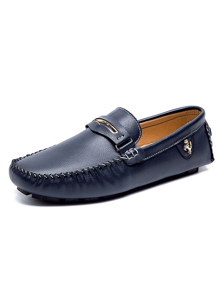 Zapatos de hombre | Mocasines para hombre Zapatos cómodos con correa de monje de cuero PU sin cordones - RW89608