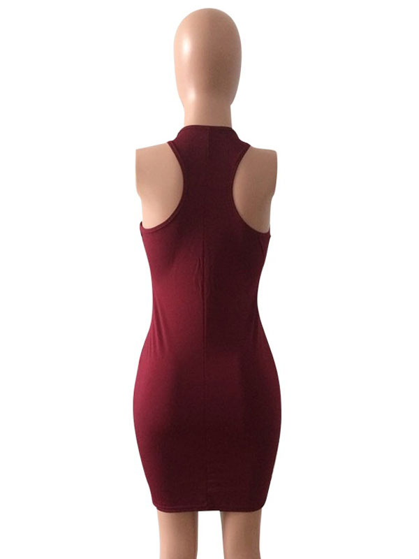 Women's Clothing Clubwear | Club Dress Cut Out Sleeveless Sexy Dress For Women - MT54776