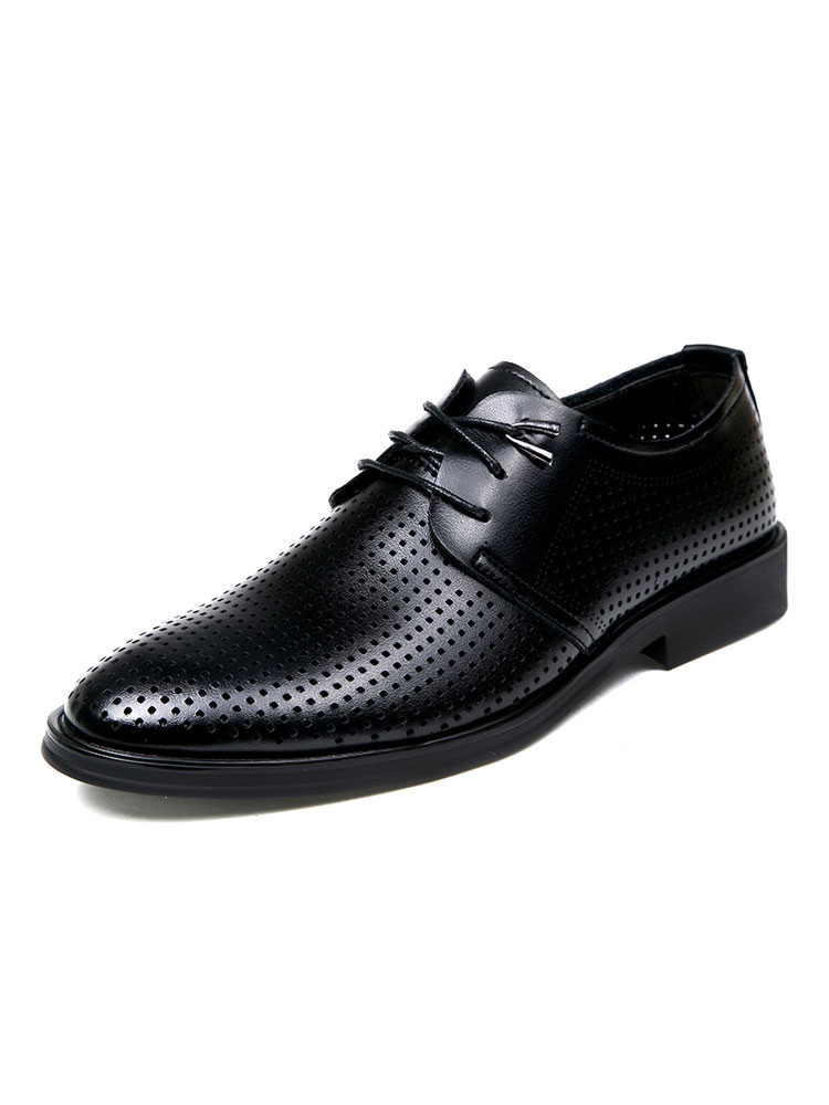 Shoes Men's Shoes | Men's Hollow Out Dress Oxfords in Black - DD74438