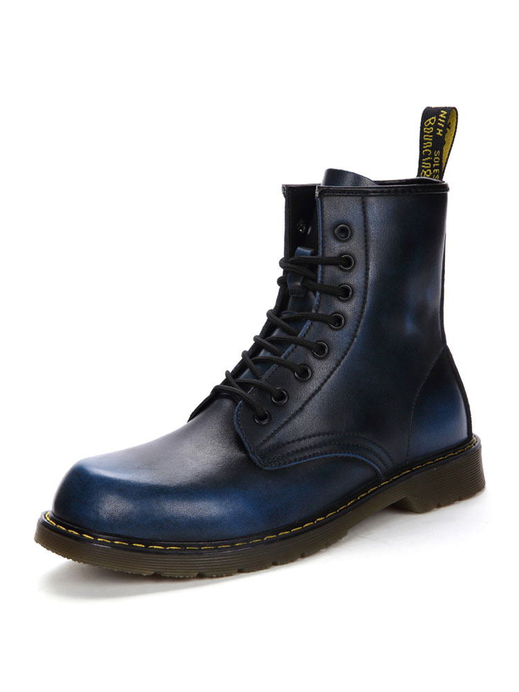 Shoes Men's Shoes | Men's Lace Up Martin Boots in Black - BW06838