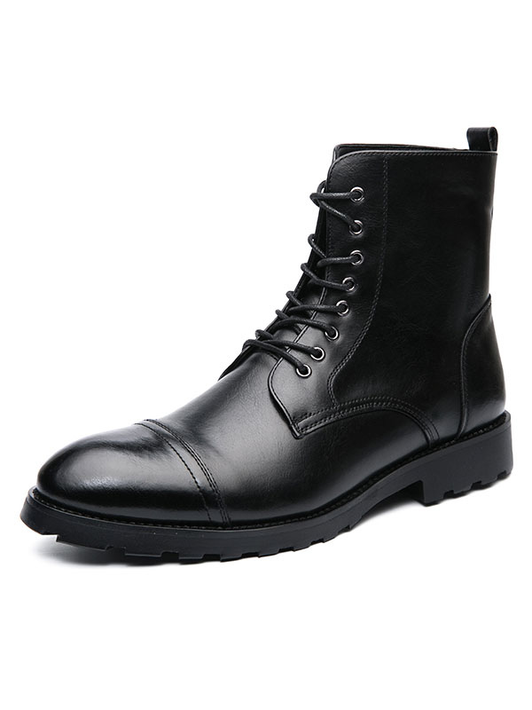 Shoes Men's Shoes | Men's Lace Up Dress Ankle Boots in Brown - OY33153