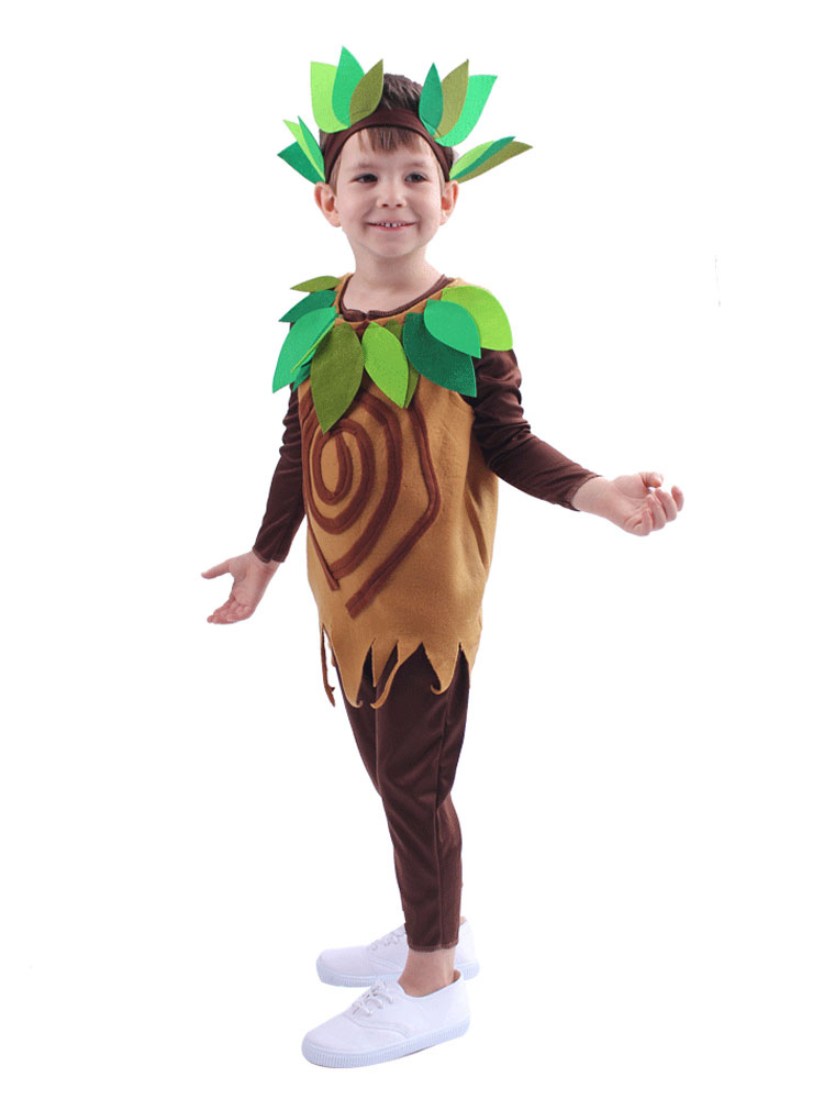 exageración Ciencias Sociales Regresa Disfraces de Halloween para niños Chaleco de mono de árbol de poliéster  marrón café - Costumeslive.com