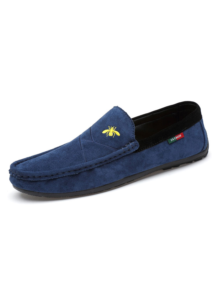 Shoes Men's Shoes | Men's Embroidered Driving Loafers - YD70130