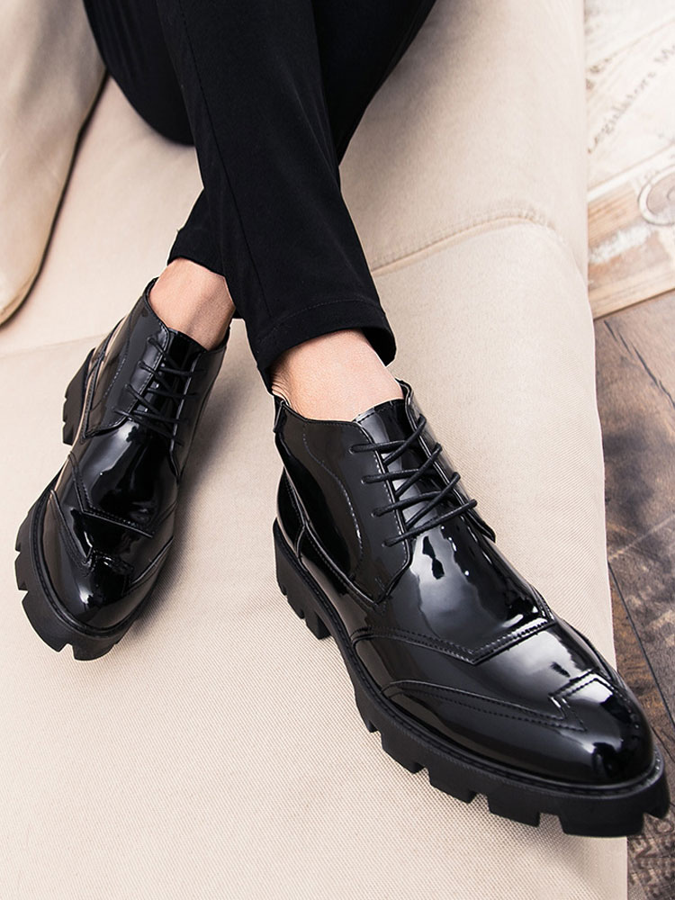 Shoes Men's Shoes | Men's Lace Up Stitching Ankle Boots - XJ67999