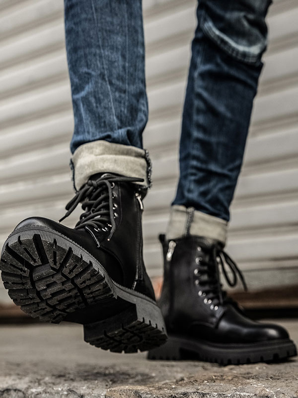 Shoes Men's Shoes | Men's Lace Up Printed Ankle Boots - PR83440