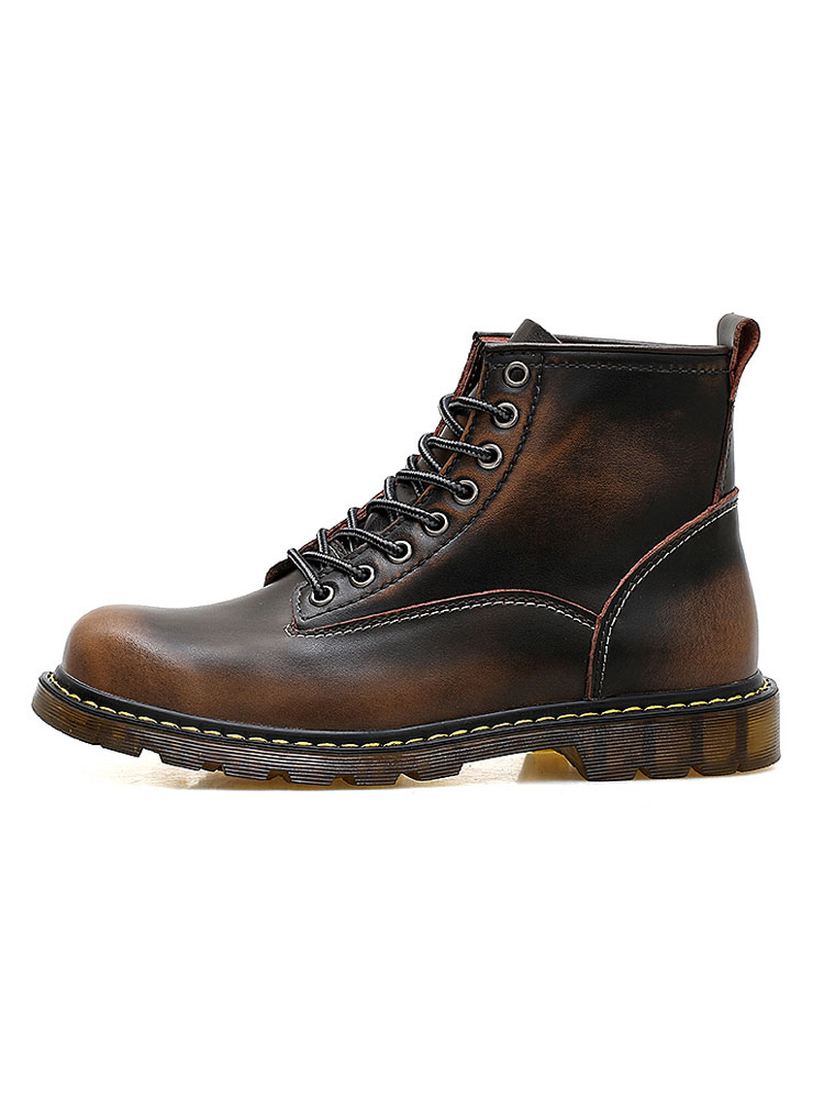 Shoes Men's Shoes | Men's Vintage Lace Up Ankle Boots - JM47107