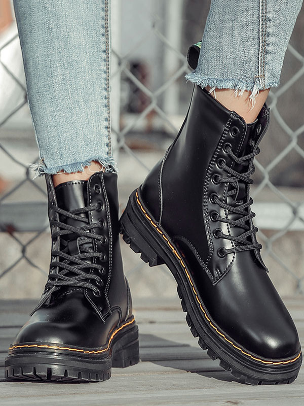 Shoes Men's Shoes | Men's Black Lace Up Dress Ankle Boots - GY13245