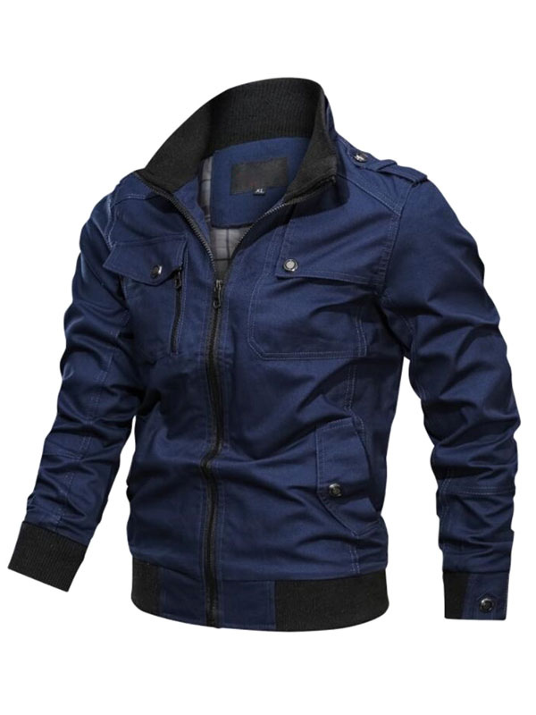 Men's Clothing Jackets & Coats | Men's Jacket Zipper Polyester Smart - CZ16995