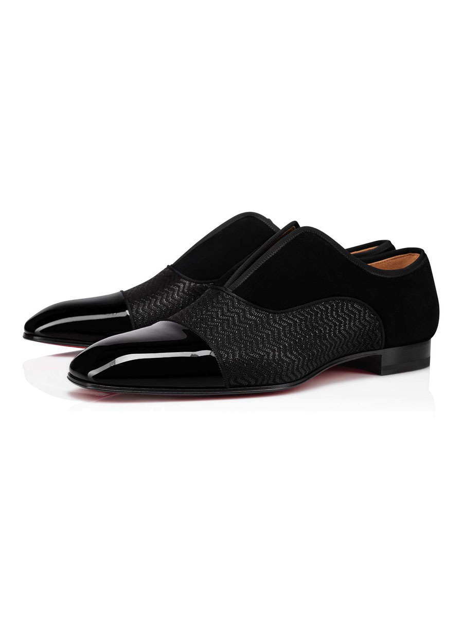 Chaussures Chaussures homme | Mocassins habillés à surpiqûres pour hommes en noir - QU90706
