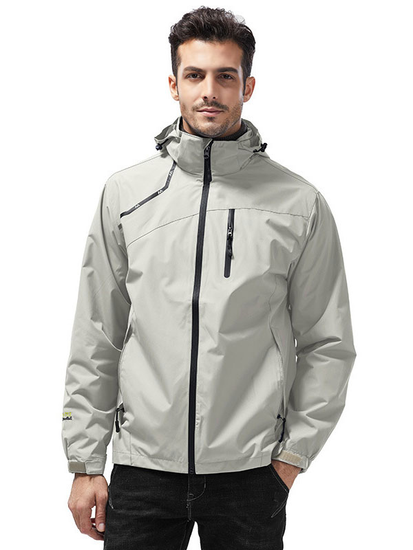 Men's Clothing Jackets & Coats | Jacket For Men Zipper Polyester Amazing Black Jacket - KU48186
