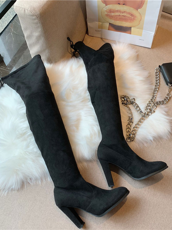 Largas negras de Botas altas para Mujer de gamuza | FASHIOLA.mx