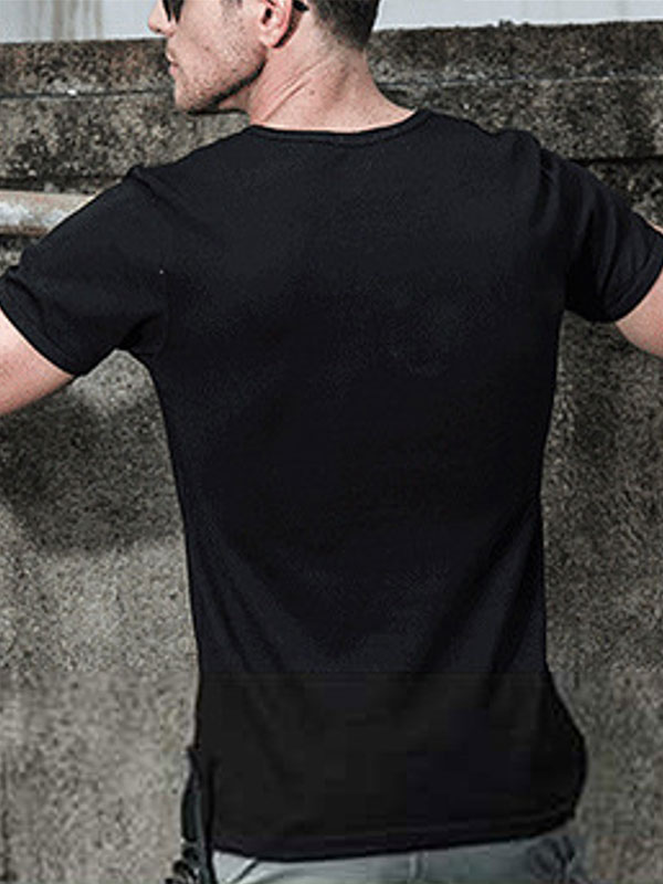 Men's Clothing T-Shirts & Tanks | T-shirts Casual Jewel Neck Oversized Short Sleeves - QQ82756