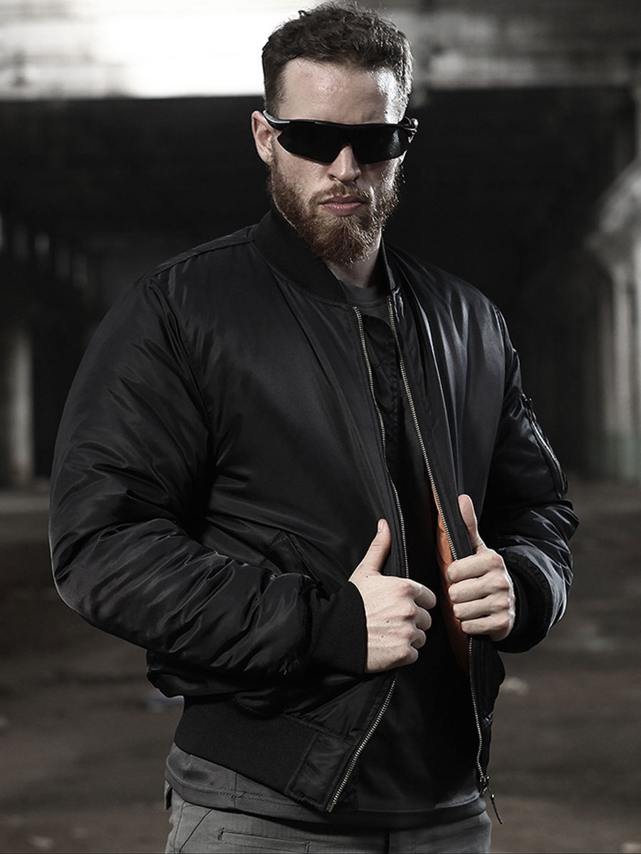 Men's Clothing Jackets & Coats | Men's Jackets & Coats Jacket For Men Men's Jackets Casual Dark Navy Black Stylish - OC43699