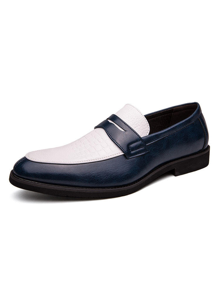 Shoes Men's Shoes | Men's Penny Loafers Two Tone Prom Shoes - LS78149