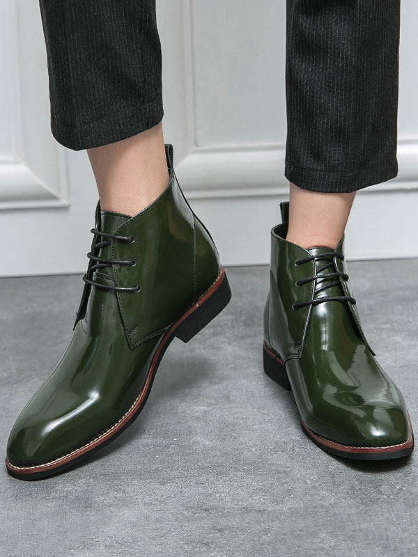 Shoes Men's Shoes | Men's Lace Up Dress Boots PU Leather - XY91372