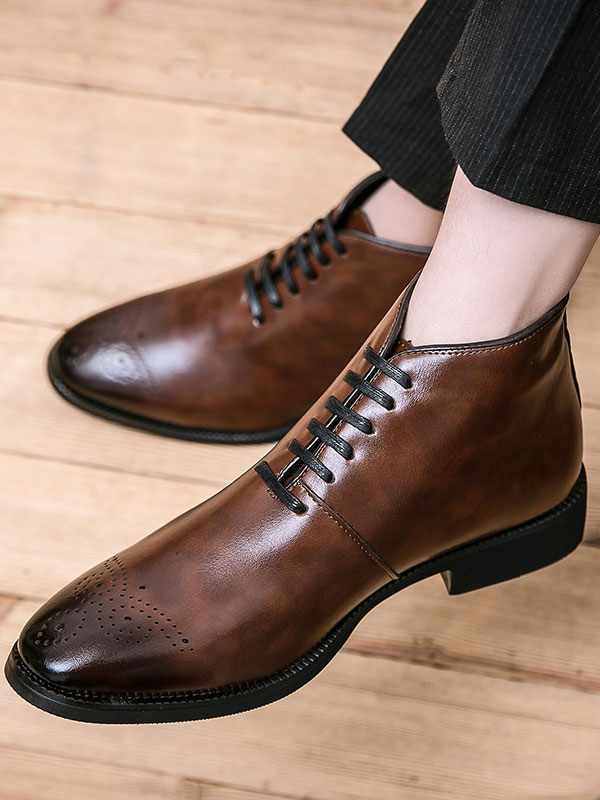 Shoes Men's Shoes | Men's Brogues Lace Up Dress Boots - OO81923