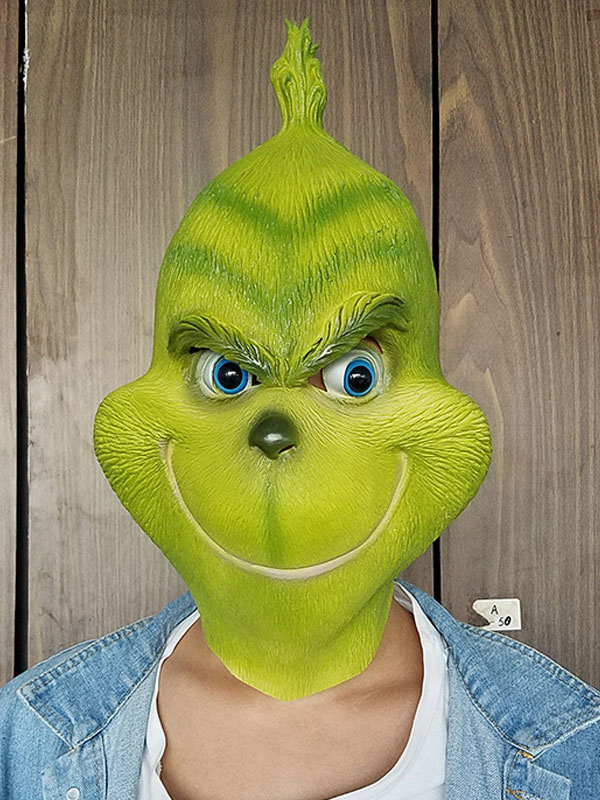 The Grinch Mask Christmas Masquerade Mask Green Costume Accessories - Cosplayshow.com