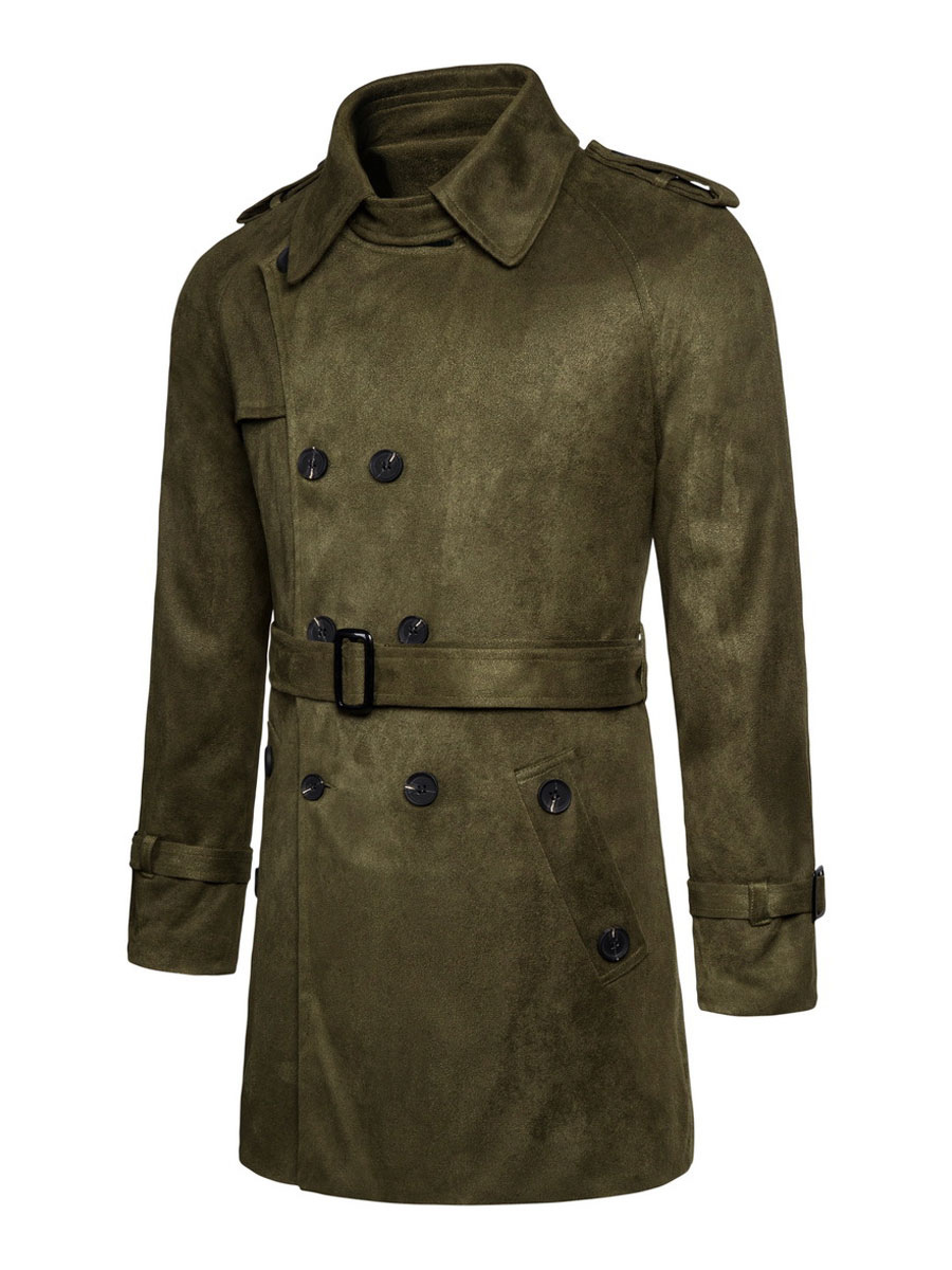 Men's Clothing Jackets & Coats | Men's Jackets & Coats Men's Coats Turndown Collar Artwork Casual Black Handsome - QR33020