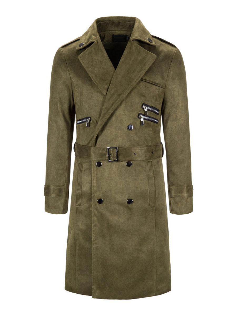 Men's Clothing Jackets & Coats | Men's Jackets & Coats Men's Coats Turndown Collar Artwork Casual Black Modern - HG82572