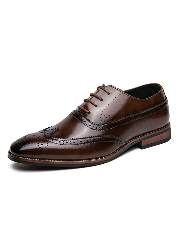 Shoes Men's Shoes | Mens Wingtips Oxfords in Brown - QU79522