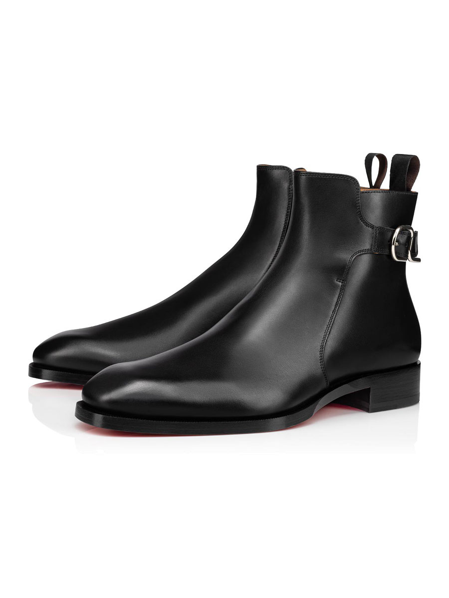 Shoes Men's Shoes | Men's Buckle Dress Ankle Boots in Black - CJ20859