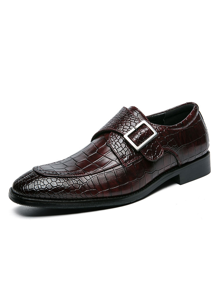 Shoes Men's Shoes | Men's Croc Dress Loafers with Buckle - LZ72557