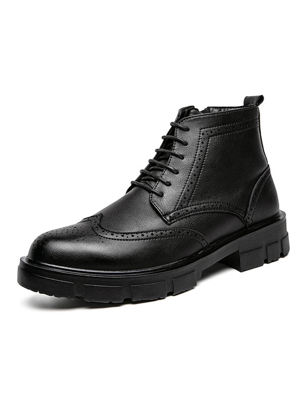 Shoes Men's Shoes | Men Wingtips Lace Up Dress Boots - XR49629